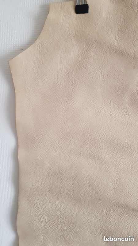 Peau cuir écru beige (image 3)
