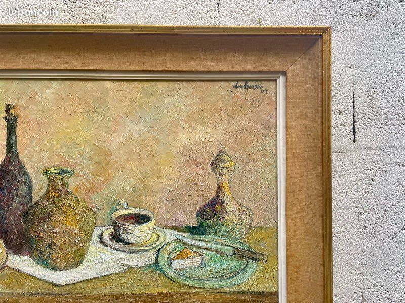 Nature morte à l’huile signée 1960’s (image 4)
