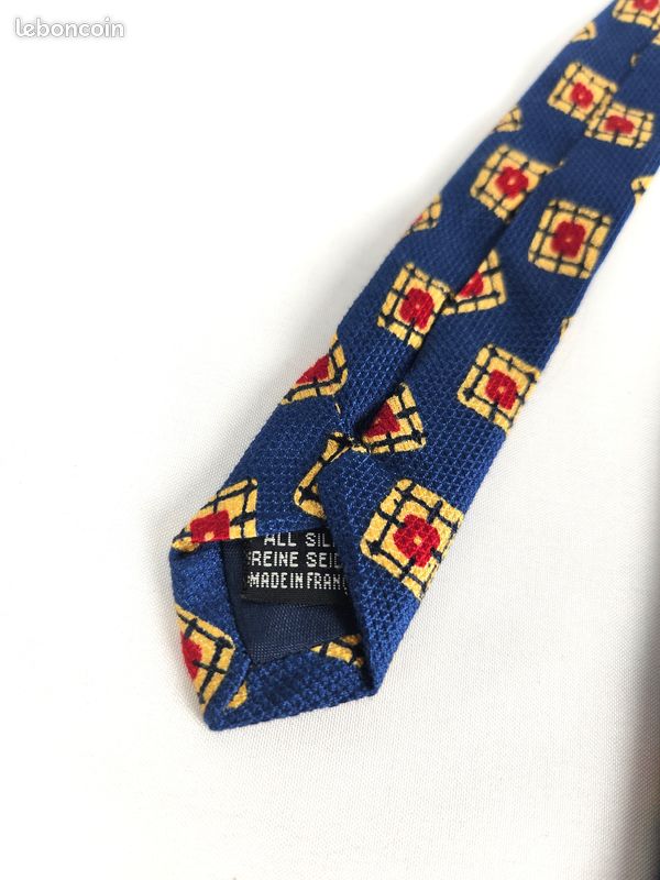 VintageGuysTies - Vintage Florian Bernard cravate Pure soie rouge et