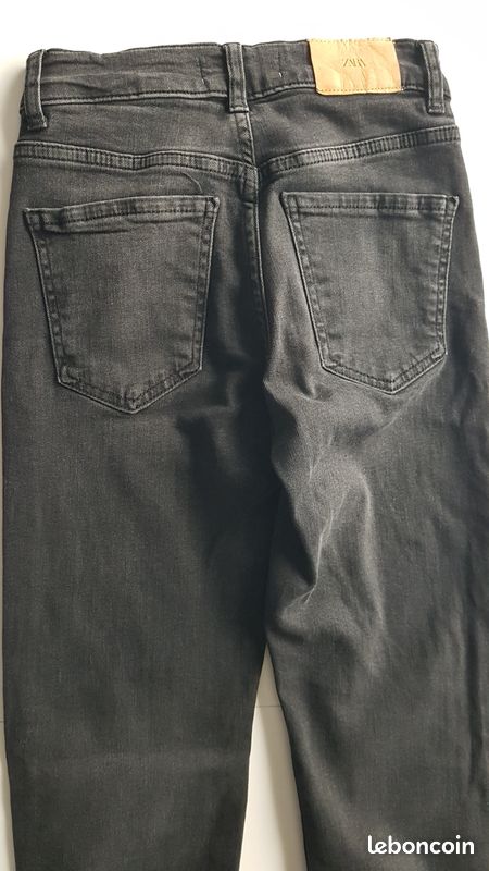 Jean fille noir - Zara - 10 ans - (image 4)