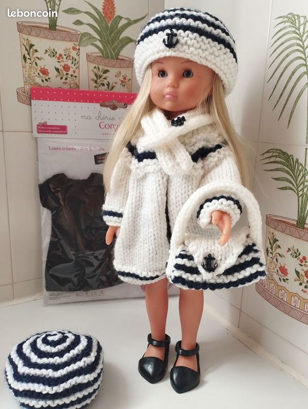 Tenue Corolle Pour Poupée Les Chéries – Manteau Et Bottines – 33 Cm – Neuf Sous Boîte (2011)