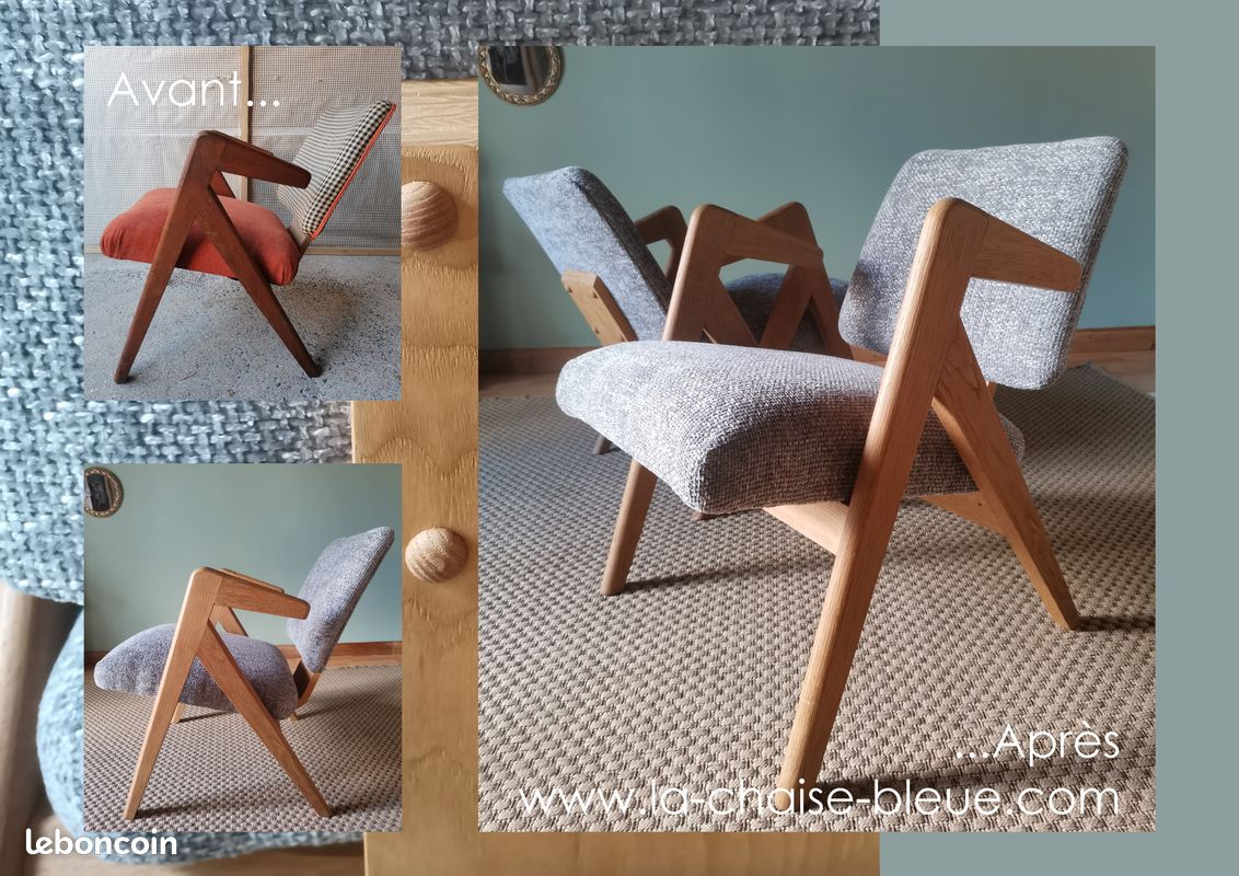 Fauteuils motifs pied de poule #2 (image 8)