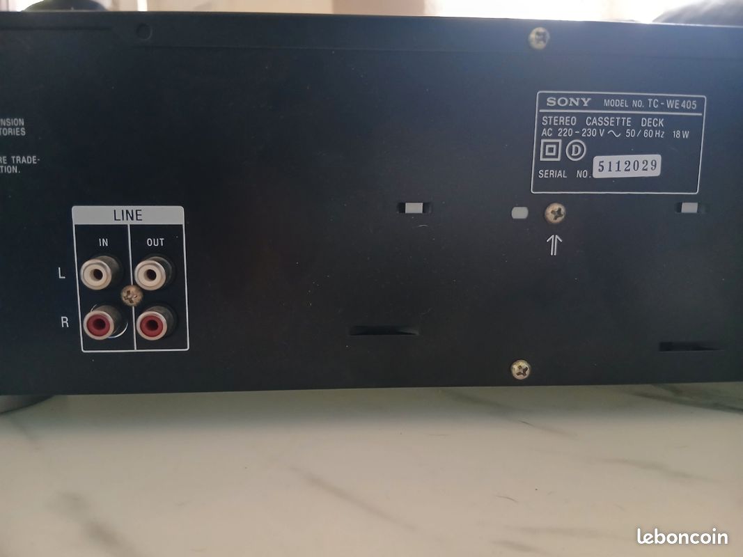 SONY TC WE405 DOUBLE LECTEUR ENREGISTREUR CASSETTE PLATINE K7 Non testée. EUR 45,00 - FR
