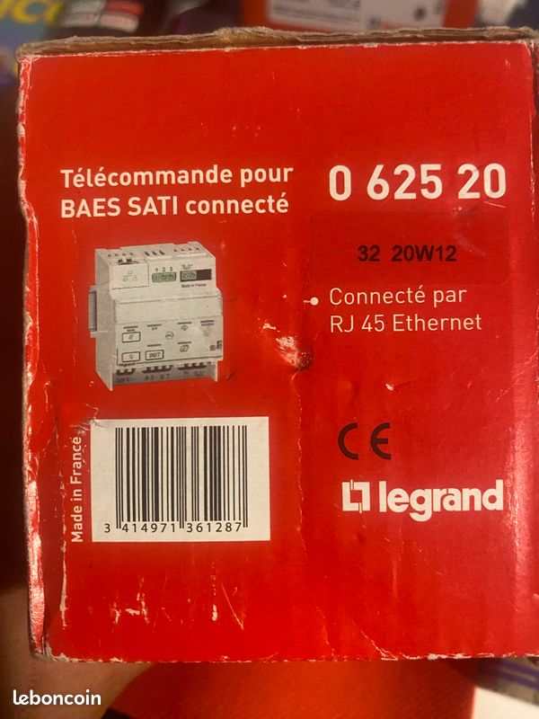 Télécommande modulaire multifonctions connectée IP pour BAES Legrand 062520 (image 1)