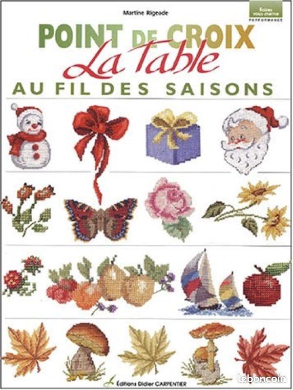 Livre Point de Croix La table au fil des saisons (image 1)