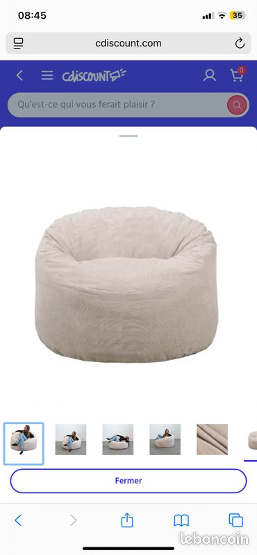 Fauteuil poire (image 1)