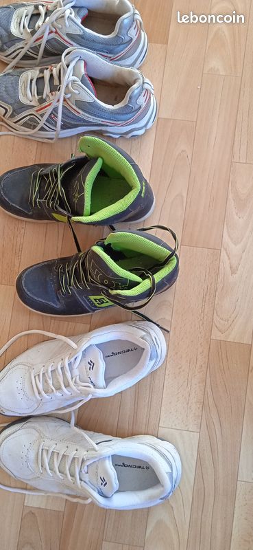 Vends 3 paires de basquettes DC +TECHNOPRO pour garçons ou jeune homme (image 3)