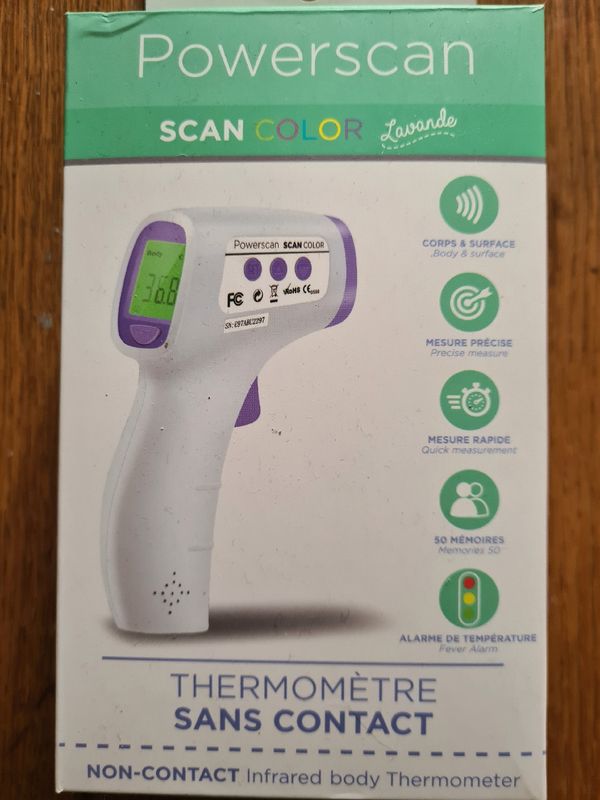 Thermomètre sans contact ScanColor Lavande Powerscan