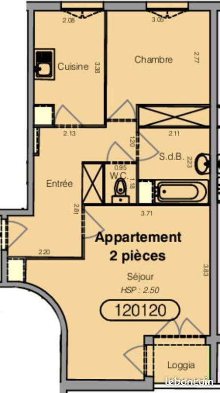 Appartement 2 pièces 51 m² (image 8)