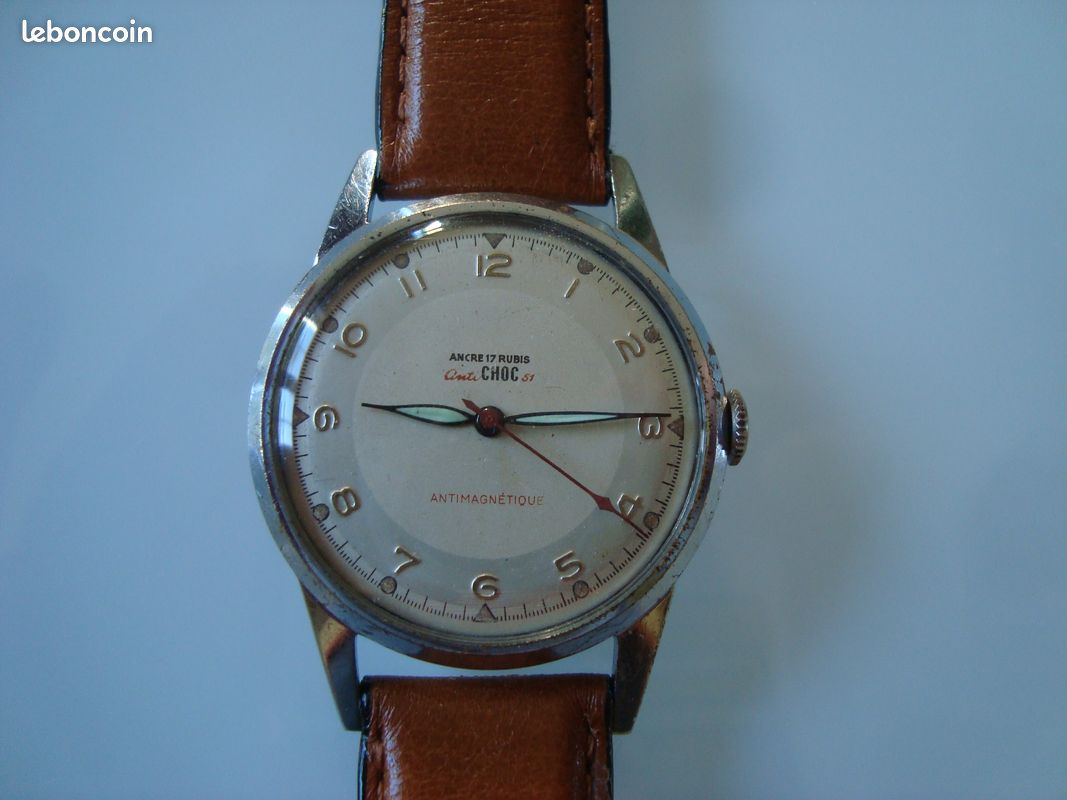 Montre Homme Ancienne Mivic à Ancre - Remontage Mécanique, Occasion, Vintage