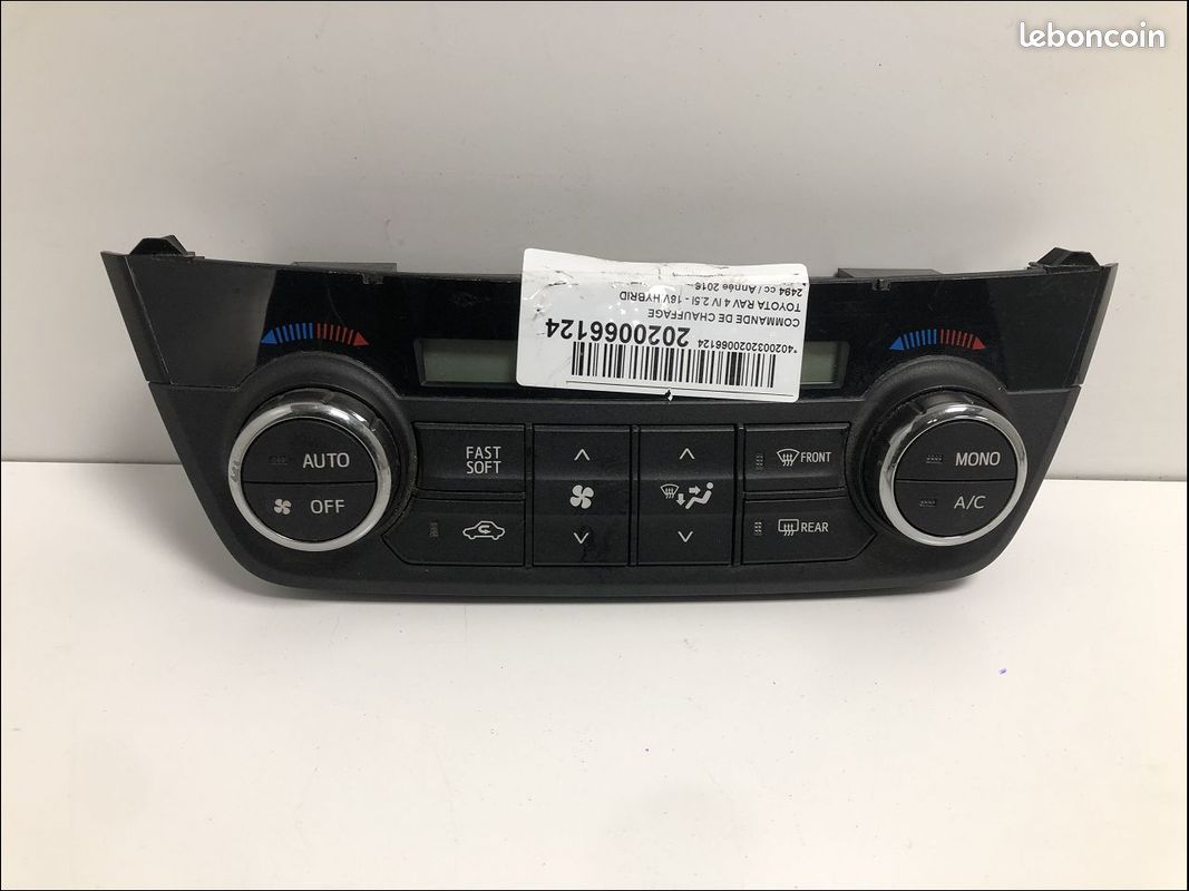 Commande De Chauffage Pour Toyota RAV4 I Phase 2 - Réf. 5591042020, Kilométrage 219948 Km