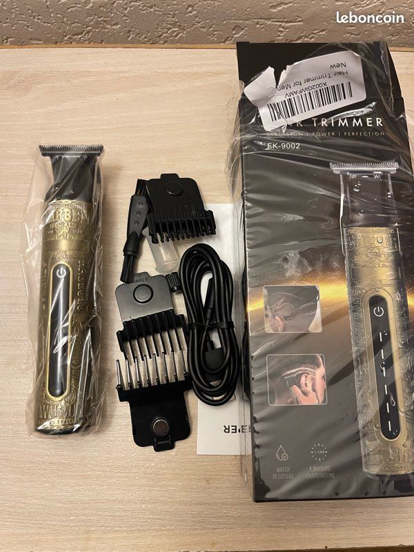 Tondeuse Barbe/cheveux Vintage - Rechargeable USB - 4 Sabots - Coupe 0.5 à 5mm