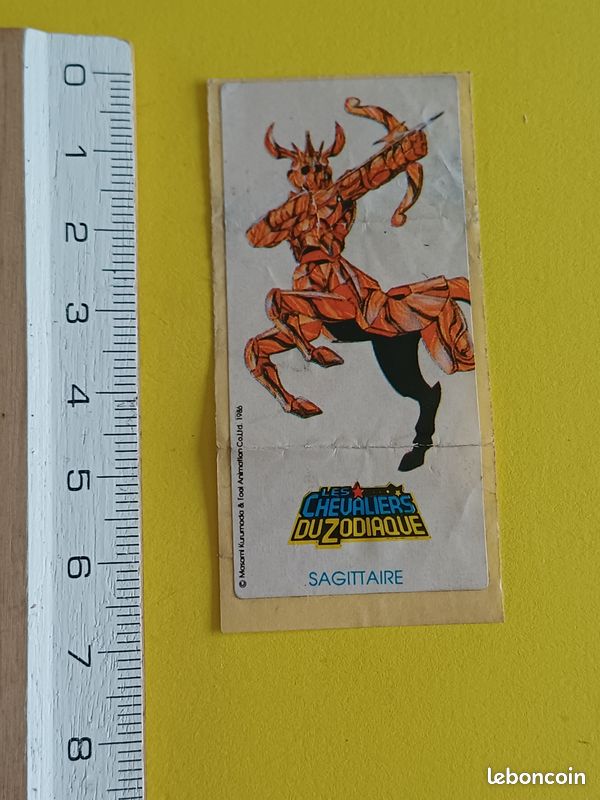 Stickers Borne D'arcade Les Chevaliers Du Zodiaque - Modèle 3 - PM88 - Neuf