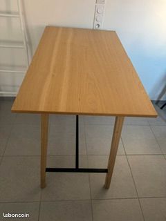 Vends table haute 4 places en bois massif (image 1)