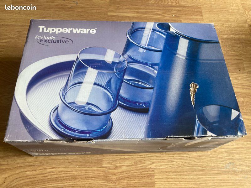 Pichet Tupperware Vintage Préludio - Bleu, 1,70 Litre Avec Bec Verseur