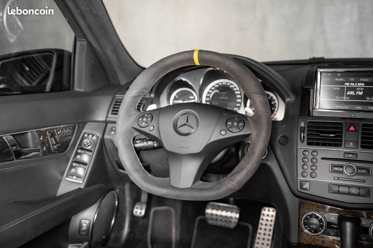 Mercedes C63 AMG Break (S204) Pack Performance Plus 487 CH - Argent Iridium - Harman Kardon - Toit ouvrant - Cuir étendu - Carnet & Suivi Complet (image 7)