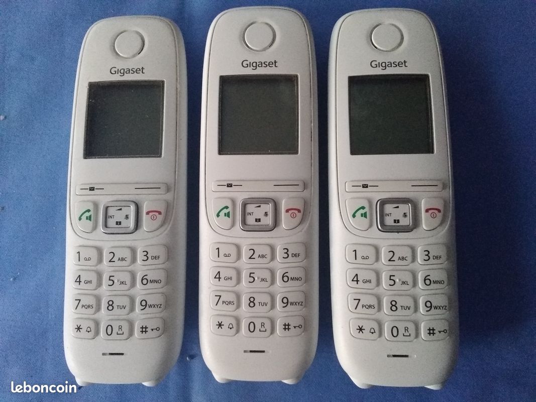 3 téléphones avec base Gigaset blanc (image 3)