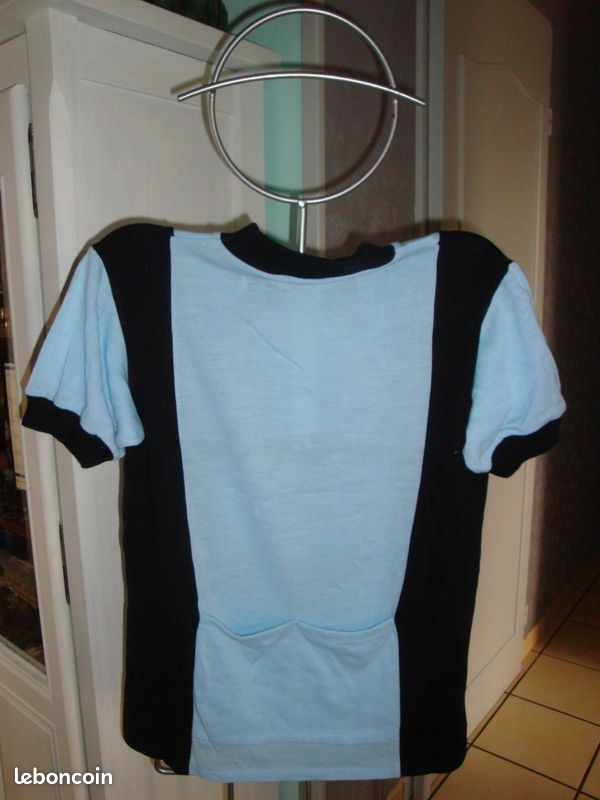 Lot De 3 Maillots Cyclisme Vintage – Homme Taille L – Blanc Et Rouge – Manches Courtes