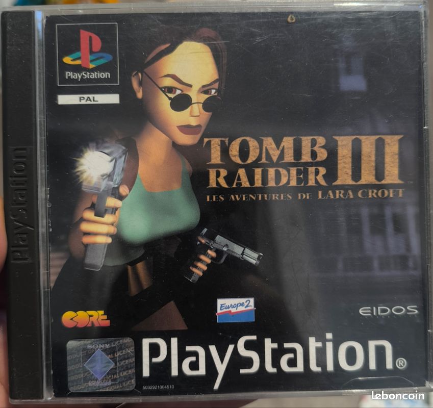 Jeu Tomb Raider 3 - PlayStation 1 (PS1) - Version Française - Très Bon état (TBE)