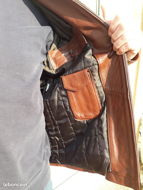 Blouson cuir neuf tres belle qualite (image 4)