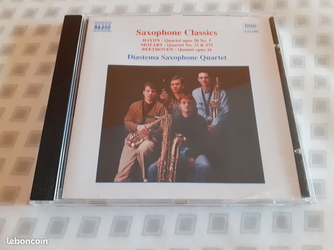 CD - Saxophone classics : Oeuvres de Haydn, Mozart, Beethoven (image 1)