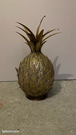 Ananas Déco Doré Maison Du Monde - Métal - Moderne