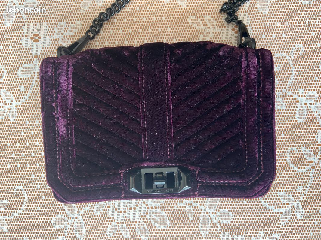 Sac bandoulière Rebecca Minkoff en velours (image 1)