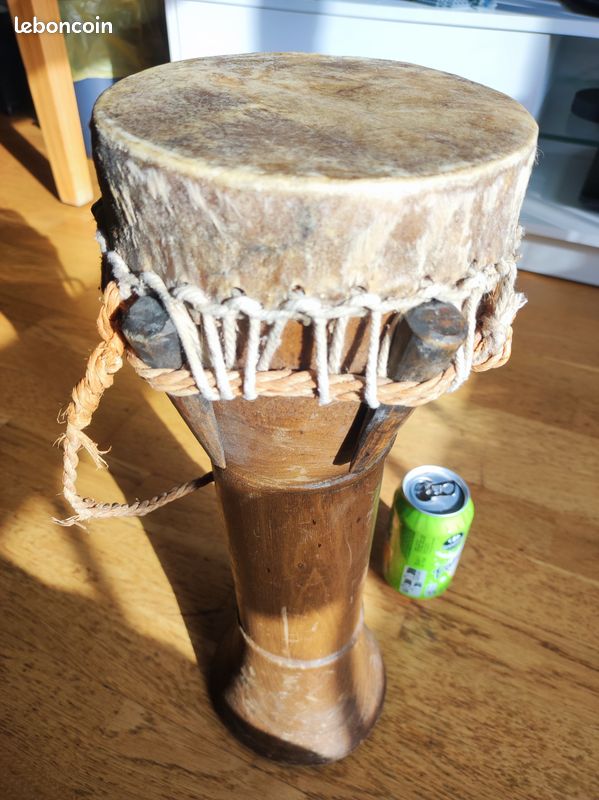 Djumbe artisanal bois 44cm (image 9)