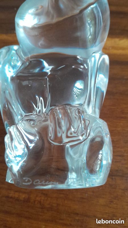 Chouette en cristal DAUM Signée (image 4)