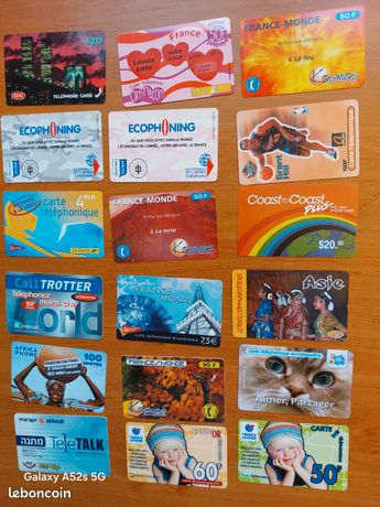 6 CARTES TÉLÉPHONIQUES à puce de divers pays, Schede Telefoniche EUR 3,00 - FR