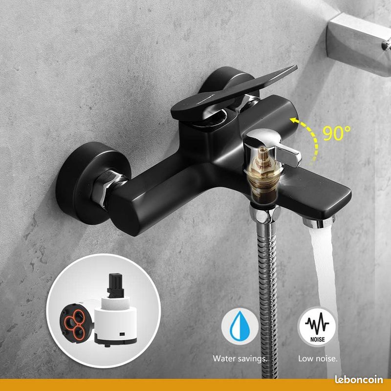 IBERGRIF M13004B Praga, Mitigeur de Bain-Douche, Robinet de Baignoire avec (image 5)