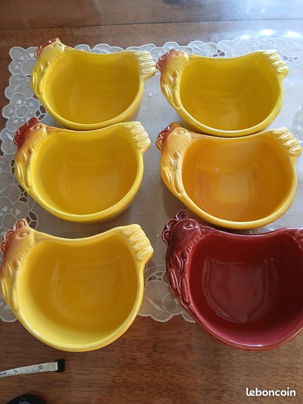 Lot 6 terrines poules (image 1)