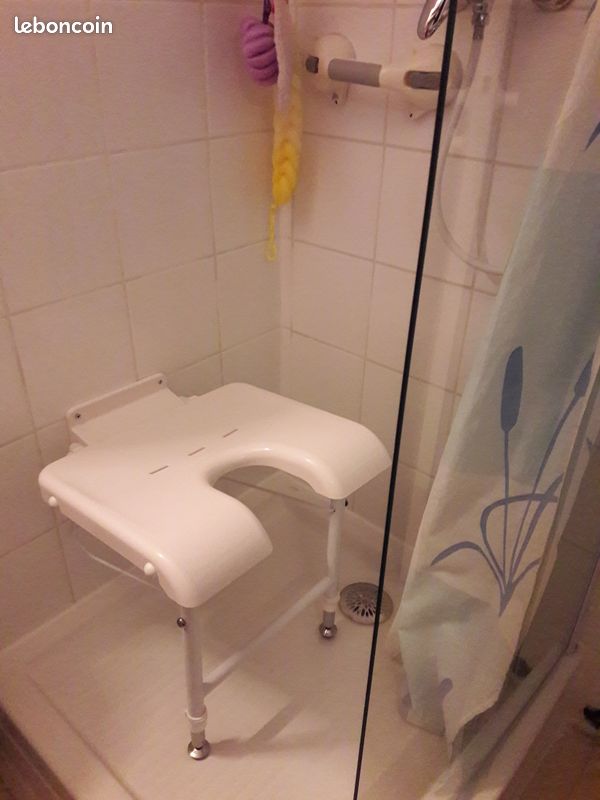Chaise de douche murale escamotable (image 1)