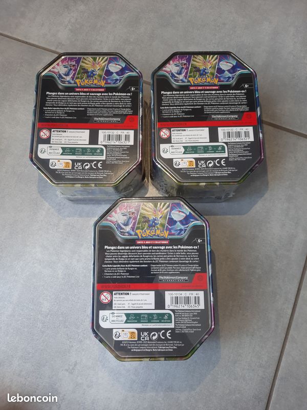 Carte Pokémon Pokebox Légendes Azur Dialga, Kyogre, Xerneas ex Neuf Scellé fr – Etincelles Déferlantes, Faille paradoxe, Mascarade Crépusculaire (image 3)