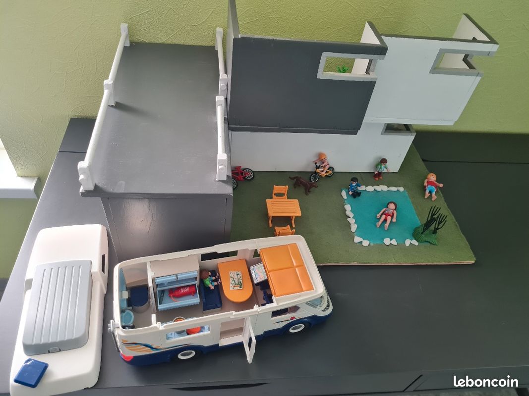 Maison playmobil avec camping car (image 3)
