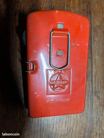 VIT- SALIÈRE EN plastique orange EMSA vintage camping années 70 West