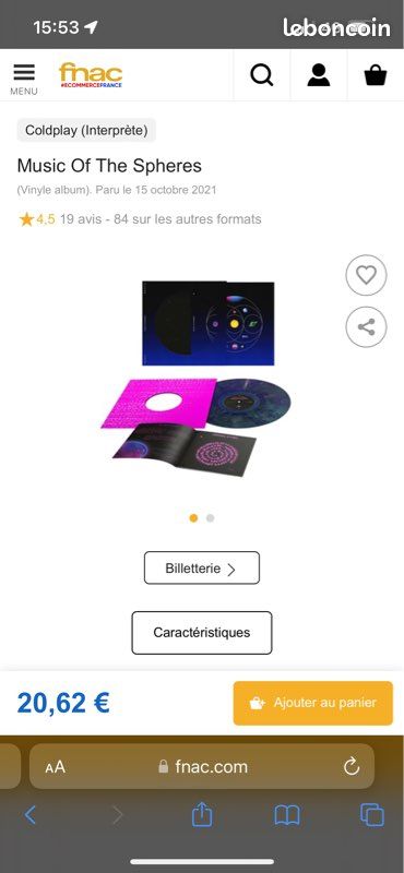 Vinyle Coldplay - music of the spheres (image 3)