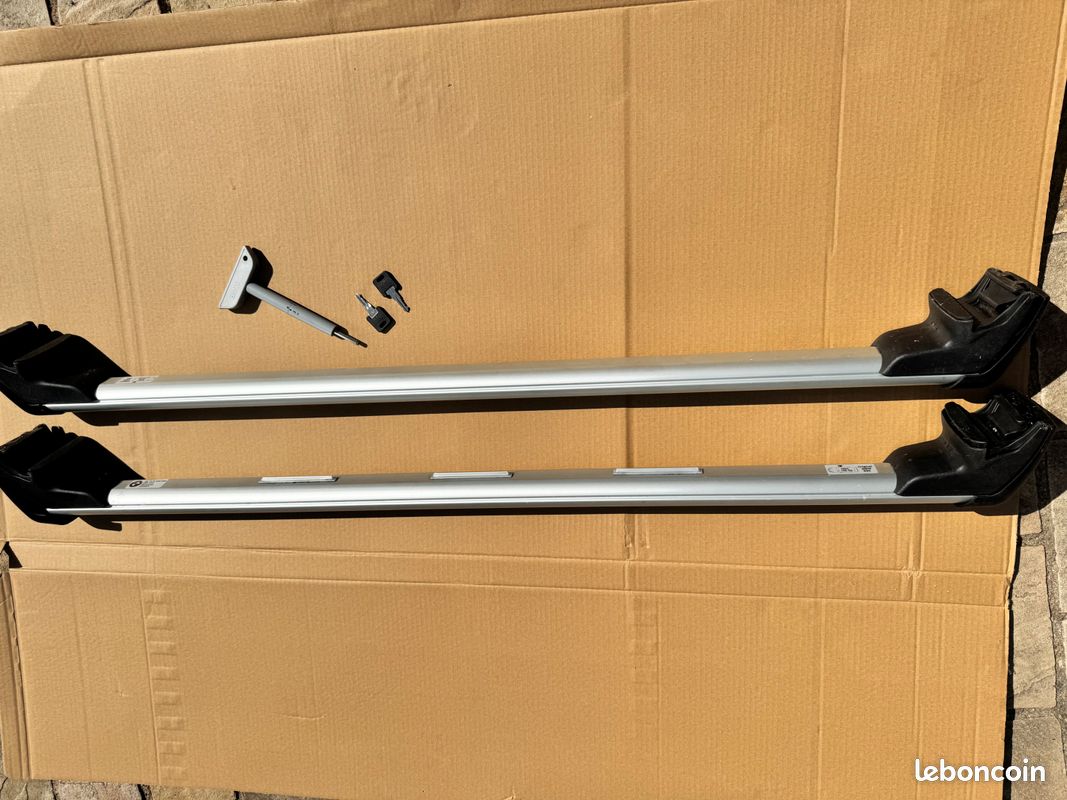 Dgh System Barres De Toit Easy Line Basic Plus 135 Cm Pour BMW X5 E53 SUV 2004-2007 - Verrouillables 90kg - Avec Barres Longitudinales Ouvertes