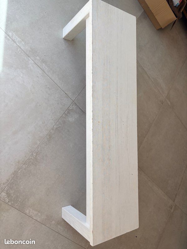 Banc Blanc en bois intérieur (image 2)