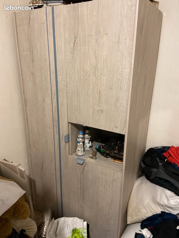 Chambre lit+bureau+armoire (image 1)