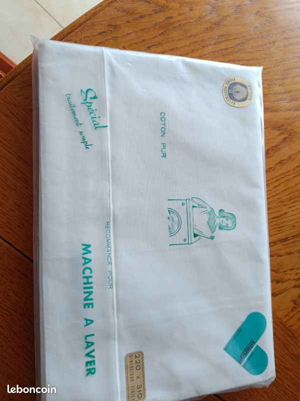 Draps neuf dans son emballage spécial traitement souple en coton (image 1)