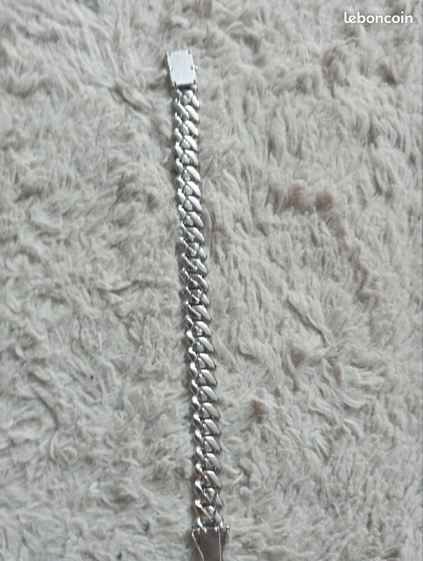 Bracelet maillage cubain réversible (image 1)