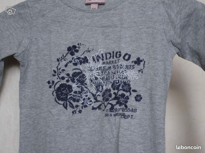 Tee-shirt fille manches longues CFK 6 ans TBE (image 2)
