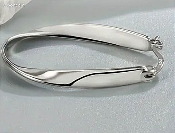 TRÈS BELLES CRÉOLES ONDULÉES. 3,21 CM de LONG. PRIX NÉGOCIABLE (image 10)