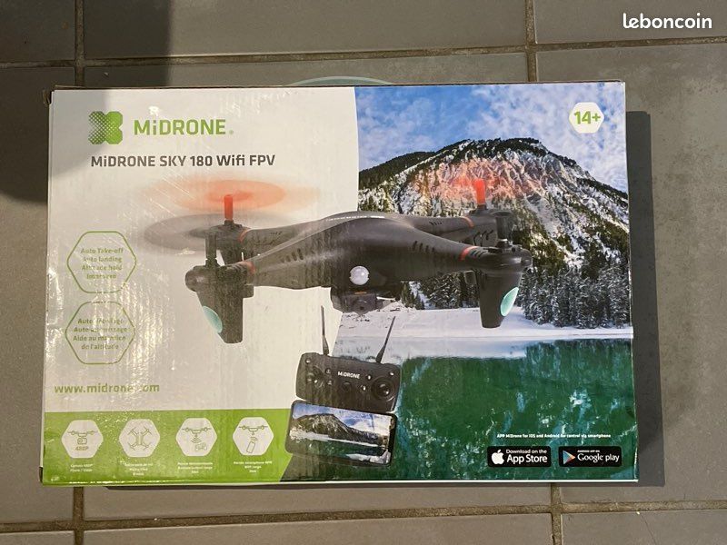 MiDRONE SKY 180 - WiFi - FPV 480P - Très bon état - Olover