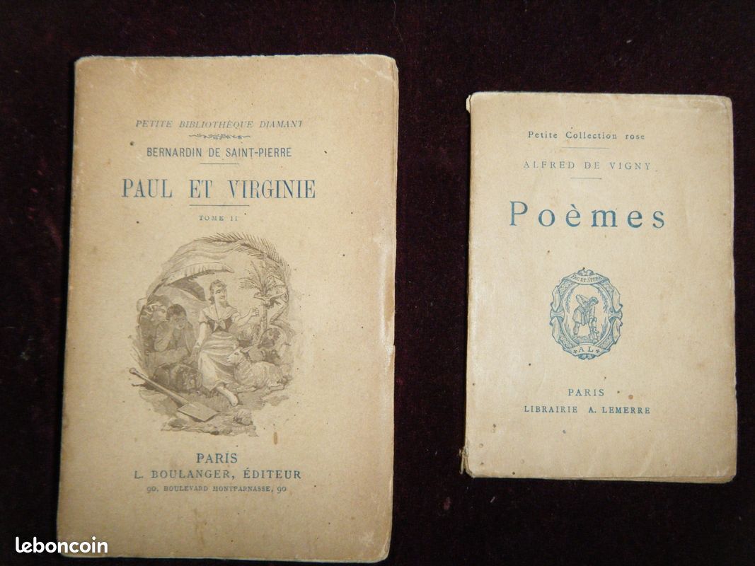 Livre ancien paul et virginie(bernardin de st-pierre) /poème (a.vigny) (image 1)