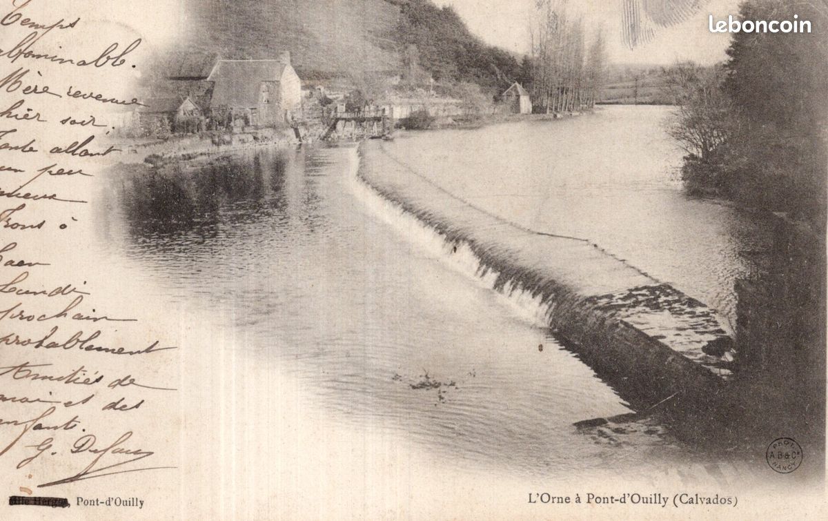 214P104 - Département du CALVADOS - LOT de CARTES POSTALES ANCIENNES CPA de PONT D'OUILLY (réf.214 P 104) (image 1)