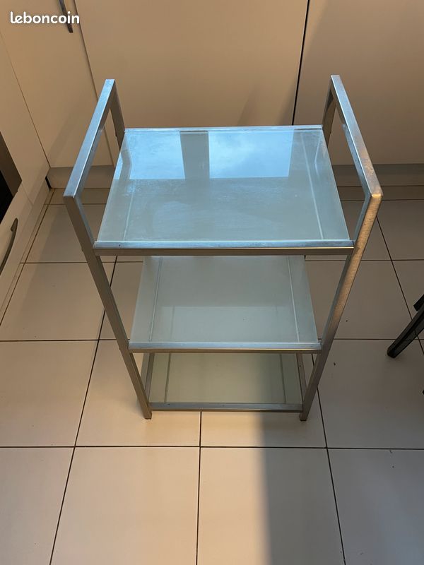 Petite Table Acier 3 étagères (SdB) (image 1)