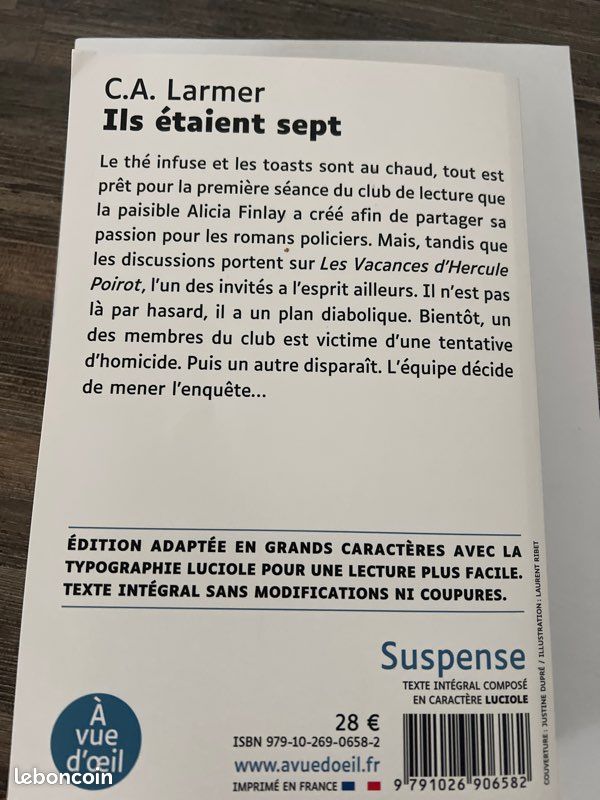 Ils étaient sept Ed. À Vue d’œil- Grands Caractères (image 3)