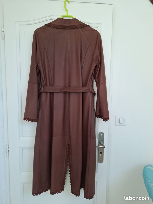 Superbe manteau 3/4 en cuir, excellent état (image 4)